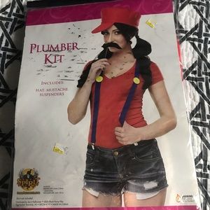 Super Mario Brother’s costume accessory kit NWT